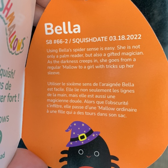 Squishmallow Bella the spider 8” plush - Picture 5 of 6